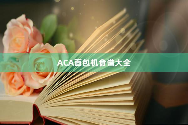 ACA面包机食谱大全